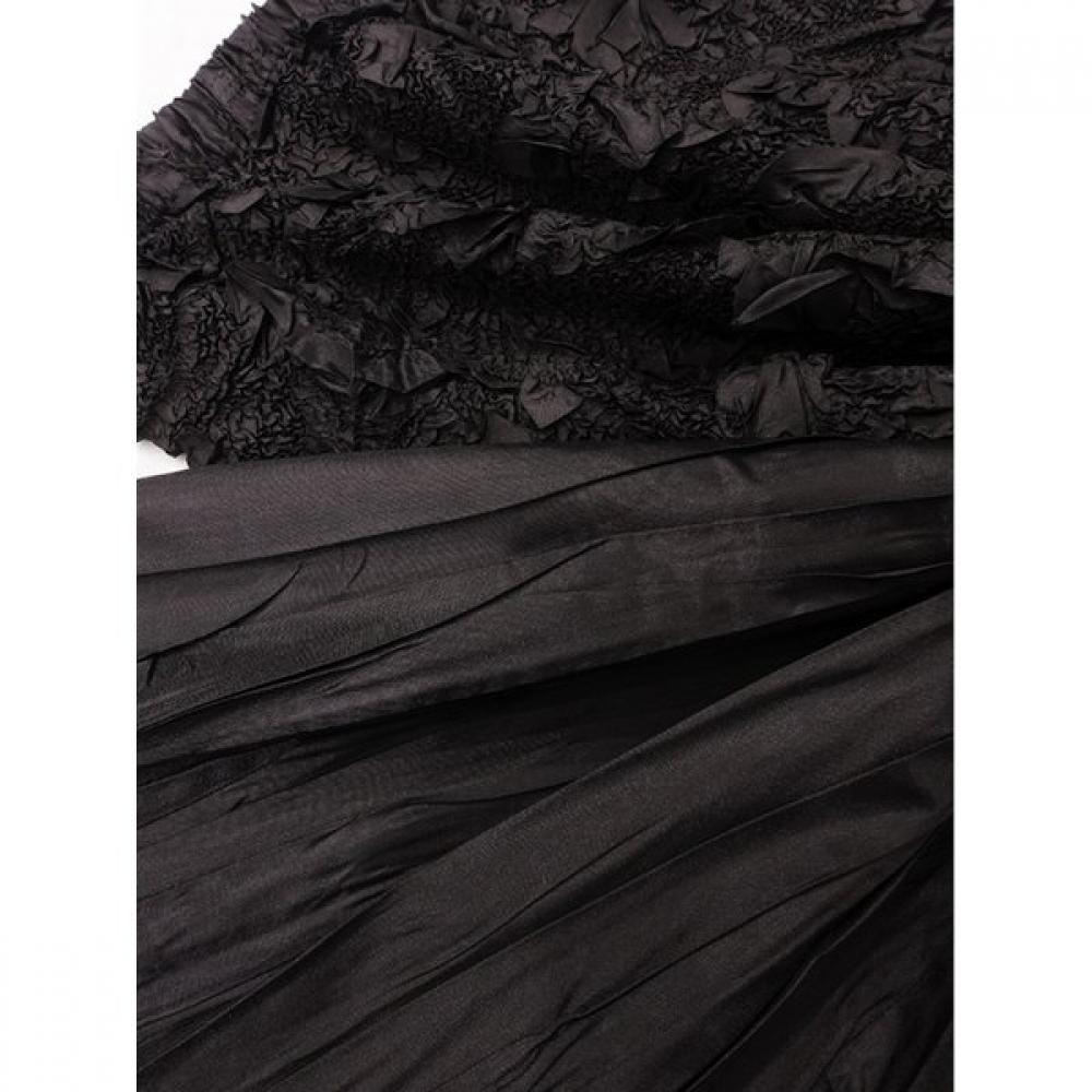 Specchio Rose Pleated Woven Long Skirt 441 244