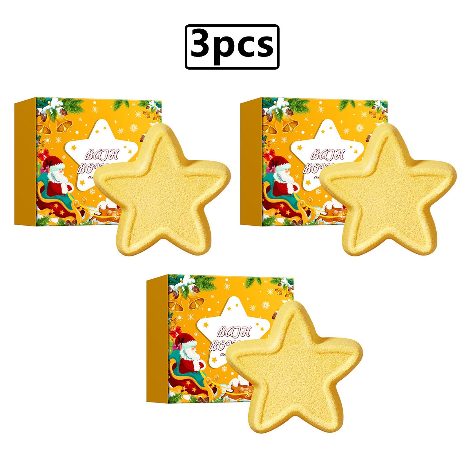 

Набор из 6 рождественских подарочных бомбочек для ванны, увлажняющие шипучие таблетки для пены для спа-ванны и душа | Праздничный подарок для женщин и мужчин One Size