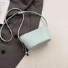 Fashi Red Bucket Handbag French Texture PU Small Crossbody Bags Summer Women's Simple Versatile One Shoulder Bag