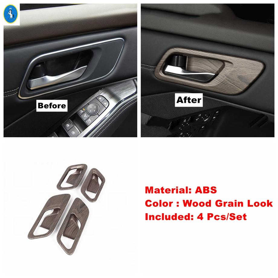 Wood Grain Interior Head Lamps / Cup Holder / Air AC Cover Trim For Nissan X-Trail X Trail / Rogue T33  - 2025 Accessories