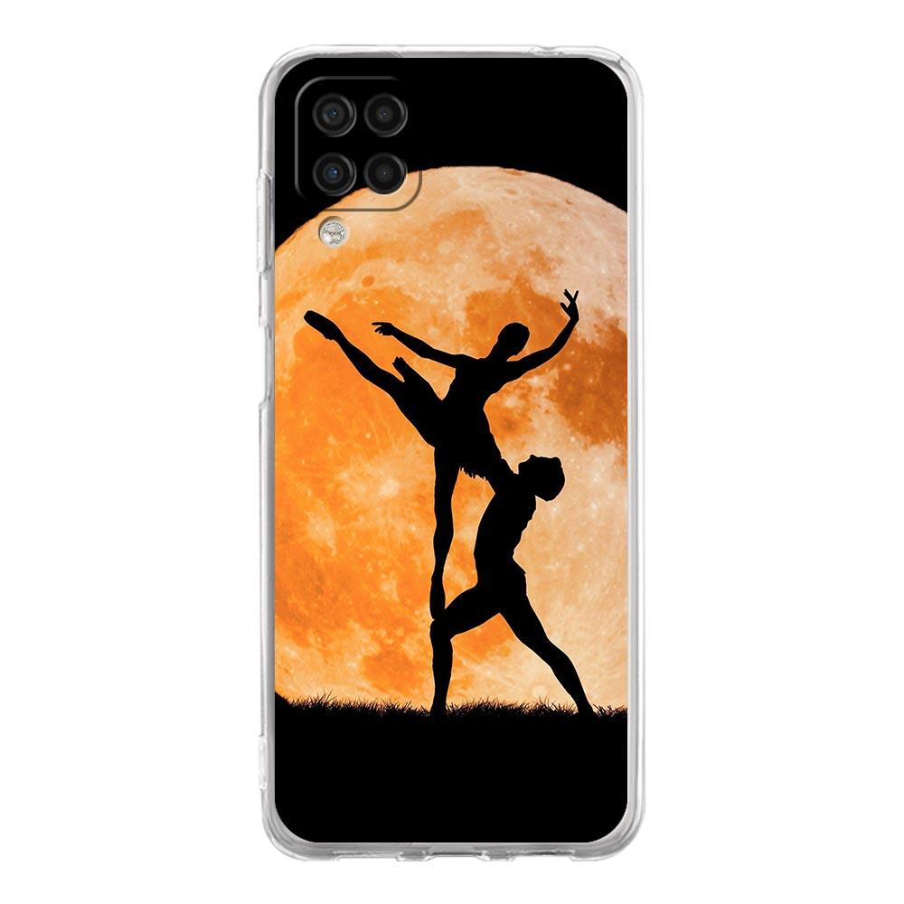 Simple Swan Dance Ballet Clear Phone Case For Samsung A51 A71 A21S A12 A11 A31 A41 A03S A22 A13 A33 A73 A53 A52 A32 5G A23 Cover