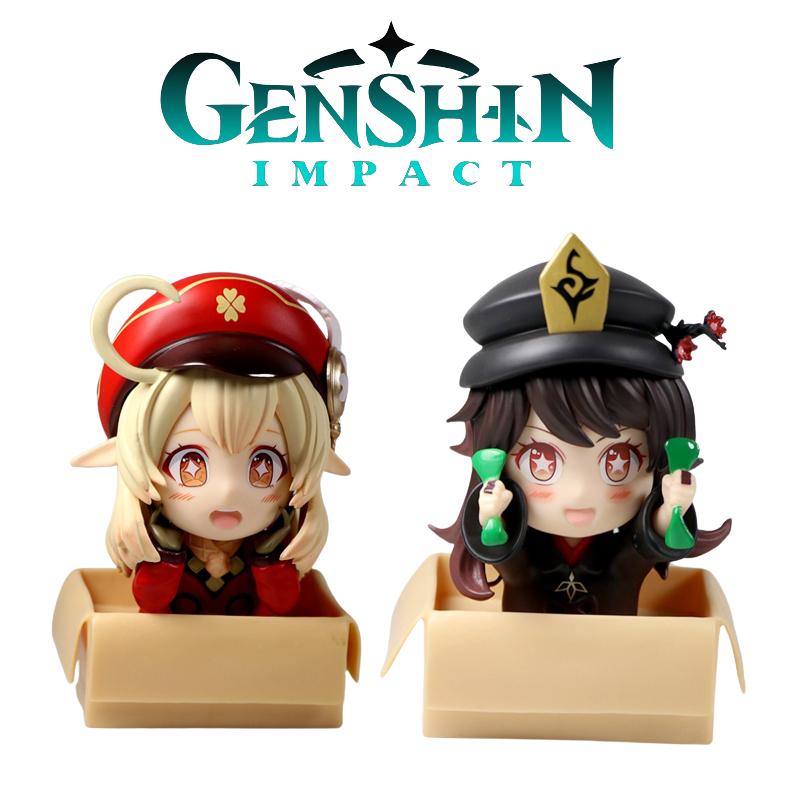 Impact Genshin Klee Hutao Pvc Figure Model Display Toy Collection Home Car Decor