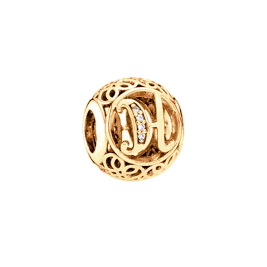 Fine Sparkling Spherical A-Z 26 Lucky Letters Charm Beads Fit Original European Bracelets Diy Women Jewelry Gifts