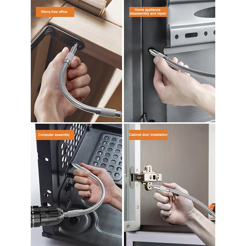 1/4''  Universal Soft Shaft Batch Head For Electric Drill Bit Holder Flexible Screwdriver Hex Shank Screwdriver Extension Rod