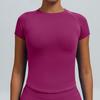 Quick-Dry Slim Fit Yoga T-Shirt - Stretch, Moisture & Sweat-Wicking Fitness Short Sleeve Top