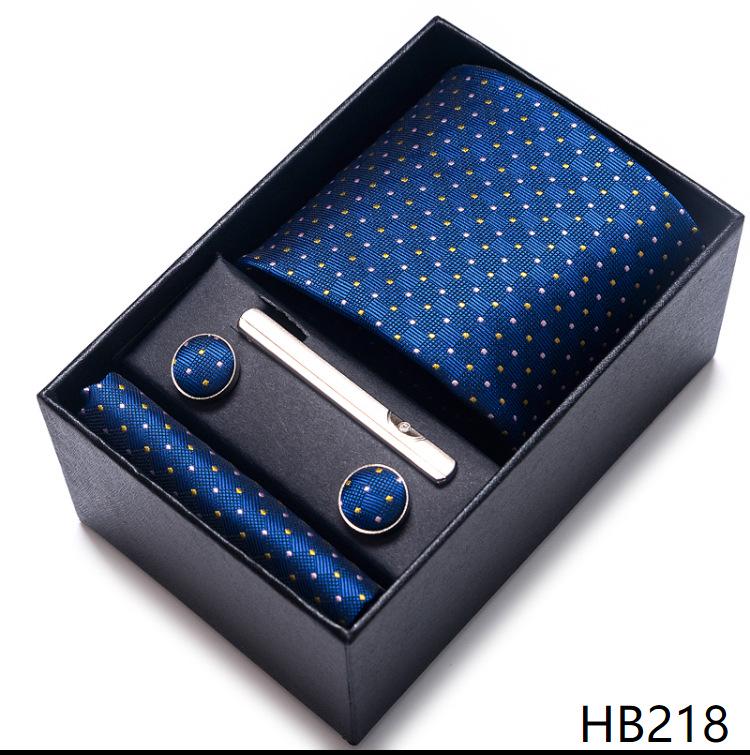 Men's Formal Business Jacquard Tie Gift Box Set