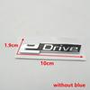 3D eDrive Emblem Car Side Fender Sticker Rear Tail Letter Badge Trunk Logo For Bmw X1 X3 X4 X5 X6 X7 I8 I3 E Drive  Accessories