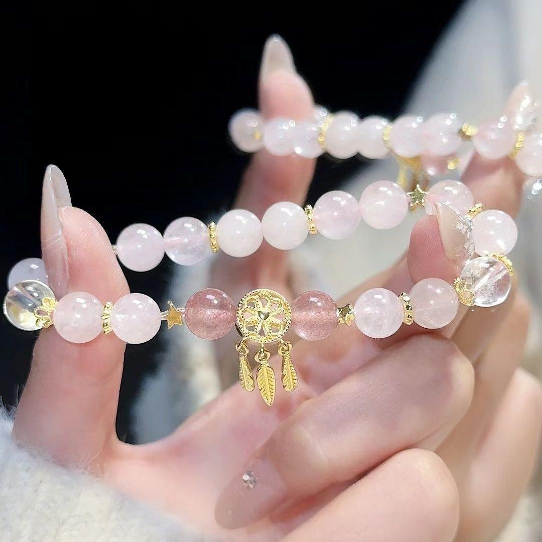 

JYL TS Bracelet Green Grape -Symbolizes Freshness & Attracts Vital Luck 【Pink】Dream Catcher оксфорд-синий