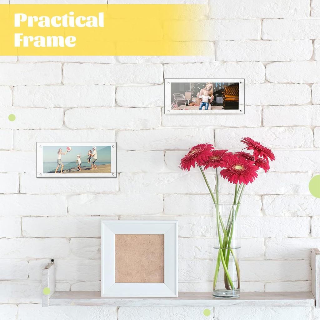 Clear Acrylic Magnetic Dollar Bill Display Frame For Currency Stamps Coins Collector Showcase With Clear View Protector