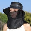 New UV Protection Sun Hats Breathable Mesh Sunscreen Fishing Hat Neck Flap Sunhat Outdoor