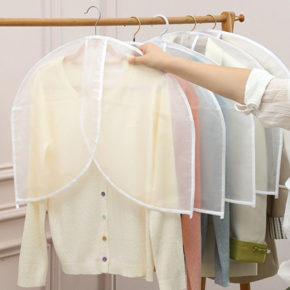 5Pcs Moistureproof Hanging Suit Cover Dustproof Garment Protectors Bedroom Storage