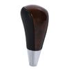Micoi Universal Wood Shift Knob for Compatible with and Automatic and Black Toyota, Hiace, Probox, Voxy, Alphard, RAV4, Transmission, 8mm, Leather,