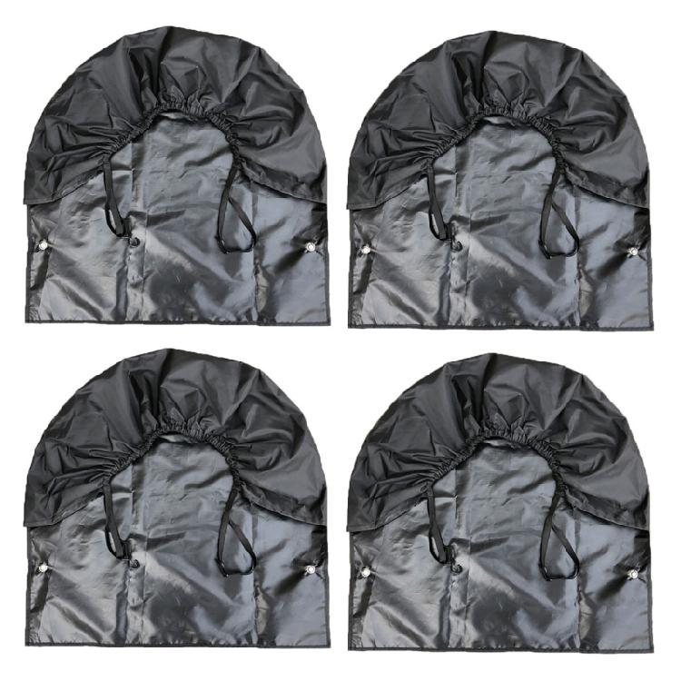Black Tyre Gard Wheel Cover Fits Tire Diameter 27 to 32inch Oxford Cloth