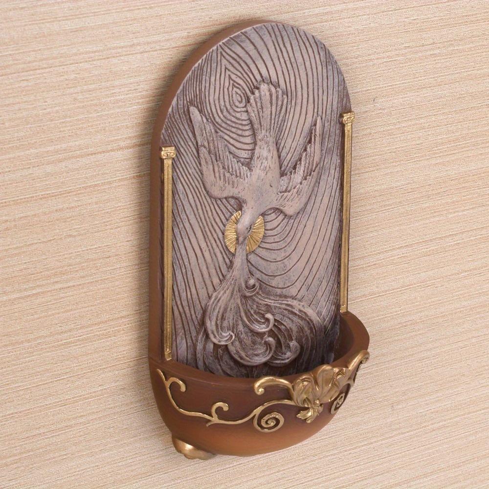 Holubice Svaté Trojice Duch Svatý Kropenka Nástěnná Plaketa Pryskyřice Náboženská Pro Domácí Dekoraci A První Svaté Přijímání