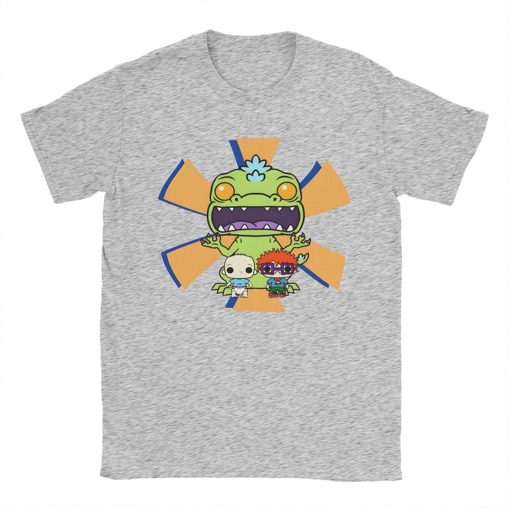 Anime Rrugrat T Shirts Unisex Cotton Novelty Tshirt Crewneck Reptar Babies Tee Shirt Short Sleeve Clothing 6xl