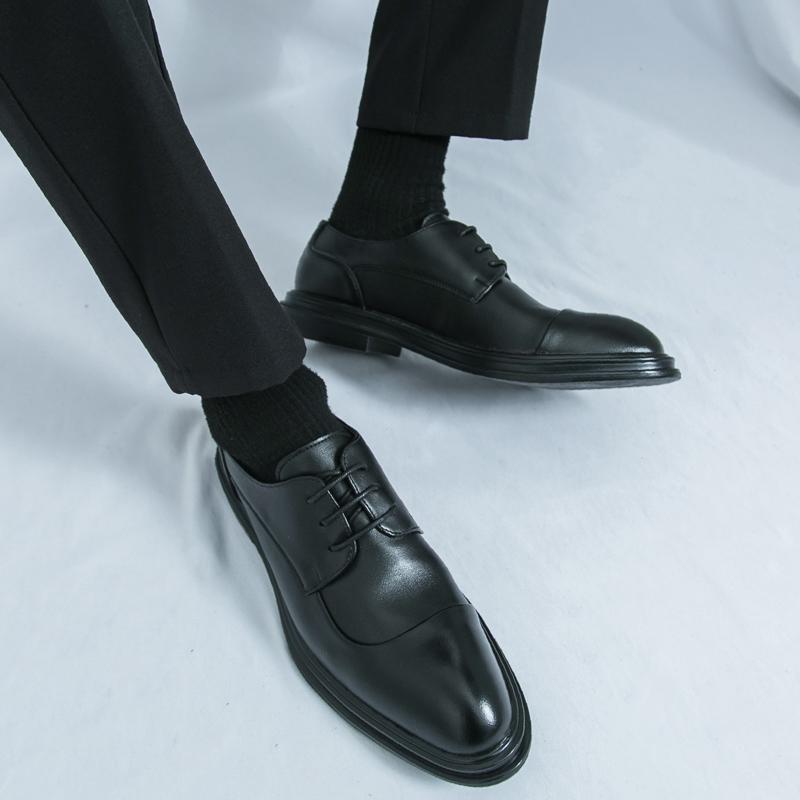 Hot Business Men's Shoes Classic Gentleman British Style 38-46 Quality Adult Party leather shoes Casual gentleman