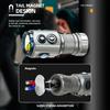 2000LM Powerful LED Flashlight USB Rechargeable EDC Keychain Mini Torch With CAP CLIP Magnet Outdoor Camping Tactical Lantern