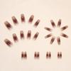 Ombre Rose Blush Medium Ballerina Nails - Minimalist Press-On Set (26 Pieces)