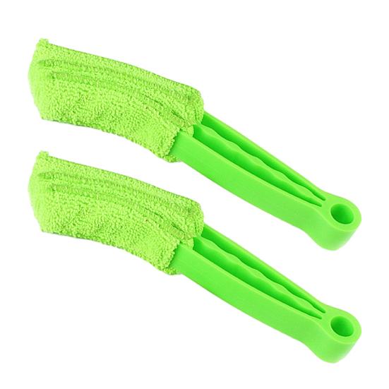 Dual-Head Car Vent Cleaning Brush with Soft Bristles Dashboard Interior Detailing Tool for Dust Removal Reusable Essential Auto Accessory