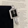 Retro-Style Small Square Bracelet Watch For Women, High-End Green, Elegant And Vintage, Suitable For Women And Students.