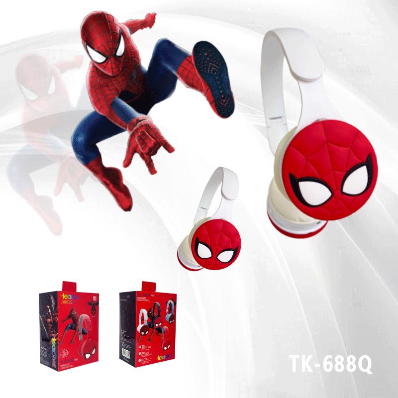 Spider-Man Kids' Foldable Bluetooth Headphones with Stereo Sound