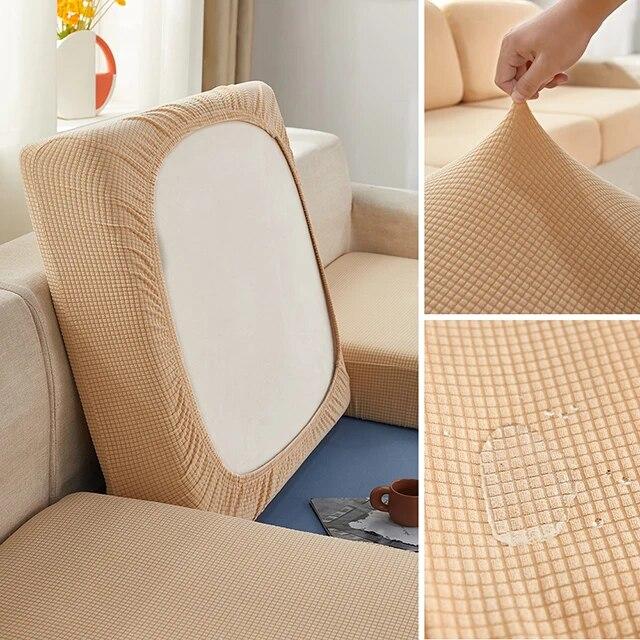 

Эластичные водонепроницаемые чехлы для диванных подушек, жаккардовые толстые чехлы на сиденья дивана для гостиной, чехлы для диванов, защита для мебели Normal Size (S)-1pc