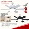 16 "Blade Ceiling Fan With Light Household Small 3 Speed Adjustment Ceiling Fan Light Tri Color Dimming Lighting Fan