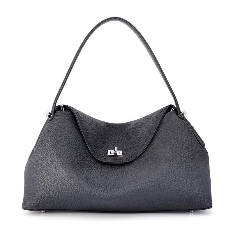 Single-shoulder Crossbody Bag, Genuine Leather Handbag, Simple and Fashionable, Versatile Accessory.