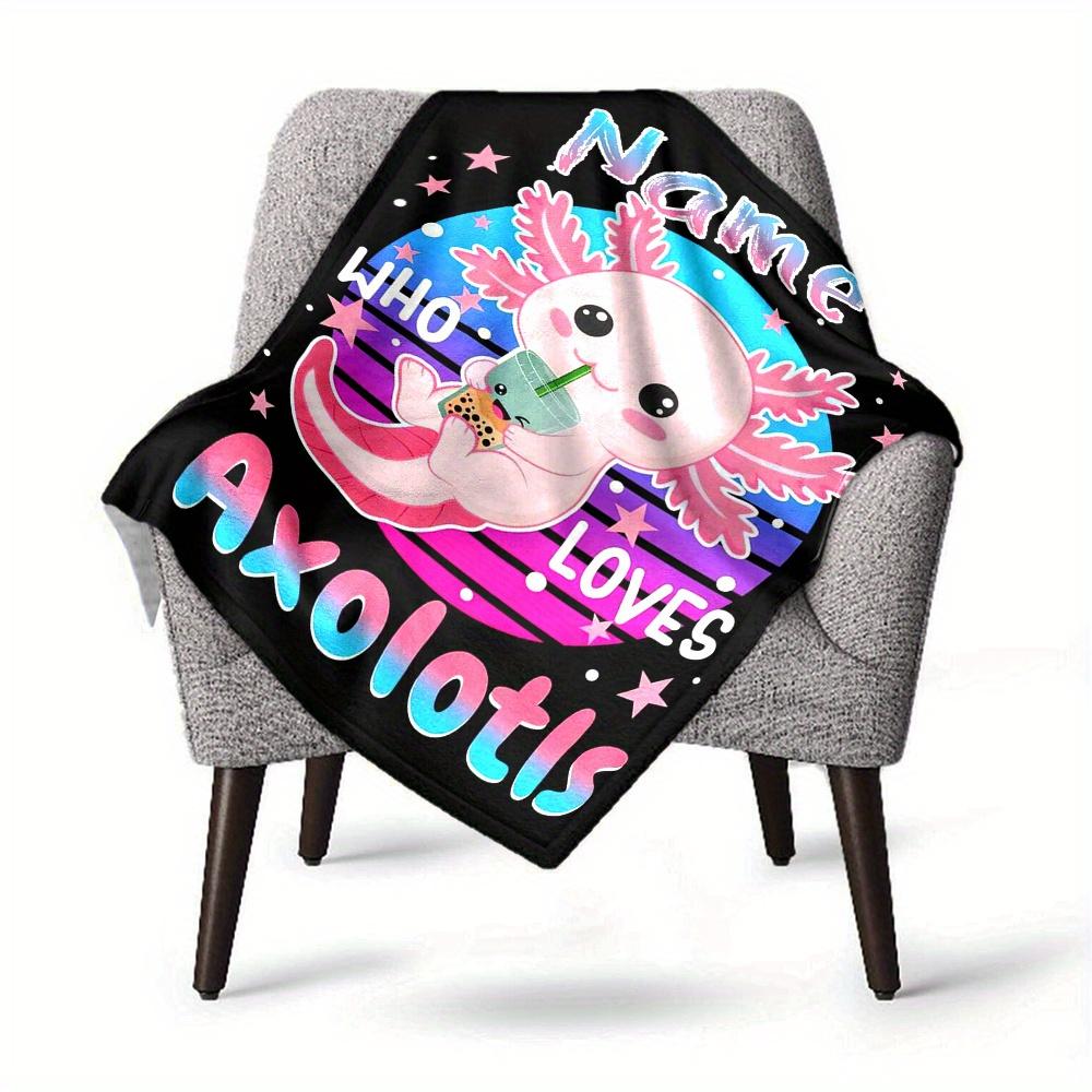 Home Axolotl Who Loves Axolotls Blanket Fashion Home Gift Used For Chair Office Sofa Bed Camping Soft And Warm Giving Friends And Relatives Birthday
