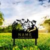Custom Metal Farm Sign with Chicken Pig Goat for Yard Garden Porch Decor with Stake