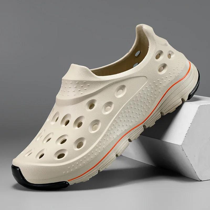 New Sandals Shoes Men Summer Men  Flops High Quality Beach Sandals Anti-slip Casual Shoes Man