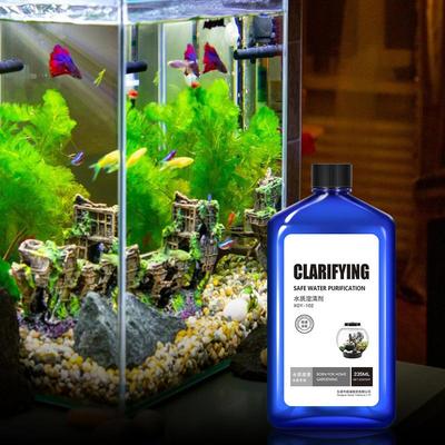 Aquarium Algenentferner 235ml Sicher Fischwasserreiniger Klares Wasser Reiniger Teichwasser Reinigungszubehör Aquatische Algen & Moos