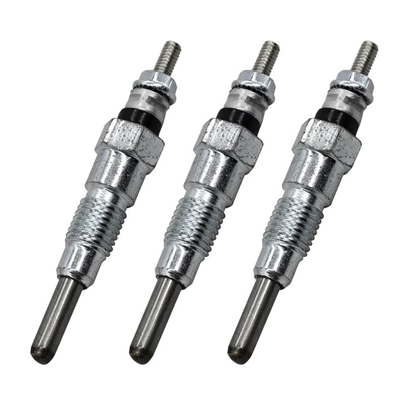 Excellent-3PCS 15951-65510 1595165510 15951-65512 Engine Heater Glow Plugs 10Mm For Kubota Engine D650 D750 D850 D950 D1102 D130