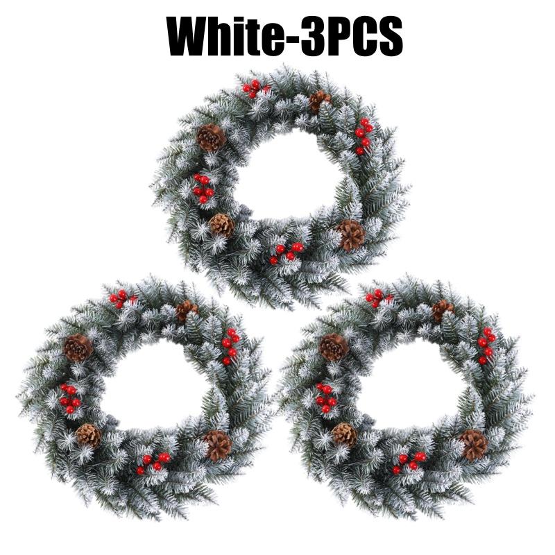 Weihnachtskranz Rebe Feiertagsdekorationen für Zuhause Tür Wand Tisch Mittelstück Festliche Weihnachtsfeier Saisonale Ornamente
