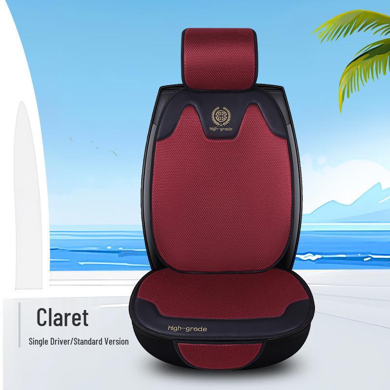 

Volkswagen Ice Silk Breathable No-Tie Car Seat Cushion - Universal, Non-Slip, for All Seasons. Single front seat without neck pillow