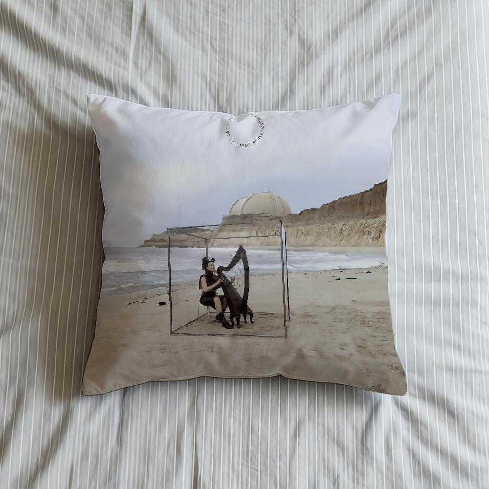 Cushion Cover FILM Soft Case Sofa Living Faouzia NOIR Room Home Comfortable Office Decor Protective Pillow