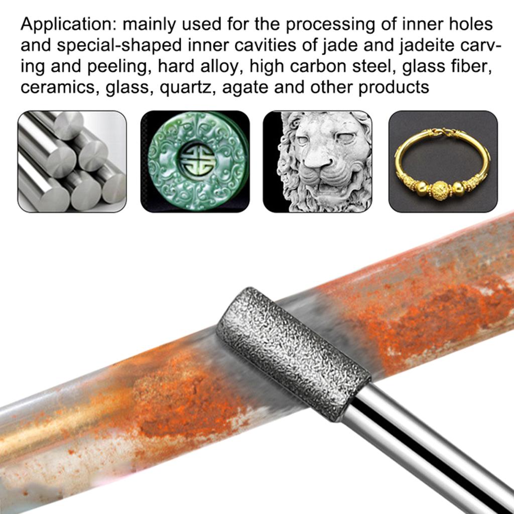 Stainless SteelGrinding Head Rotary File Woodworking Rasp Milling Cutter Electric Grinding Engraving Accessories