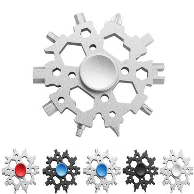 23 v 1 Vločkový klíč Nástroj Fidget Spinner Hračka Venkovní Mini Klíč Kempování Přenosná Redukce Tlaku Gyroskop Hračka