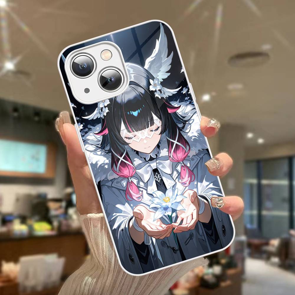 Genshin Impact Columbina Für iPhone 14 13 12 Mini 11 Pro XS Max X XR 14 Plus Gehärtetes Glas Cover