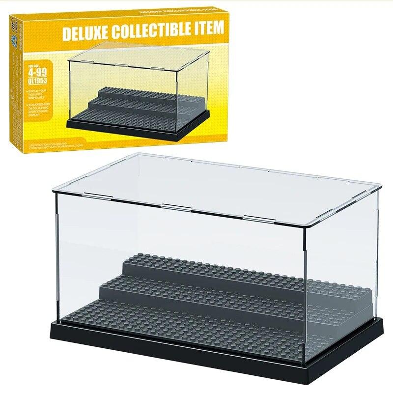 

Строительные блоки, пылезащитный чехол, прозрачная коробка для дисплея, строительные блоки, коробка для хранения игрушек, детские рождественские подарки