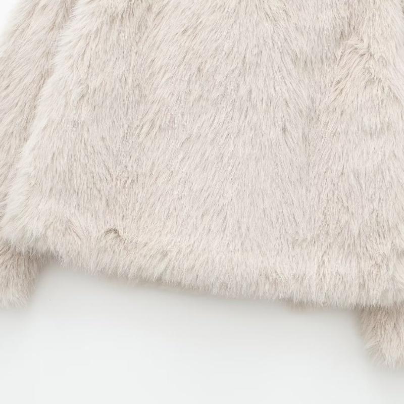 Autumn New Women's Clothing Faux Fur Short Top Women's Coat Spring Women's Jacket Top