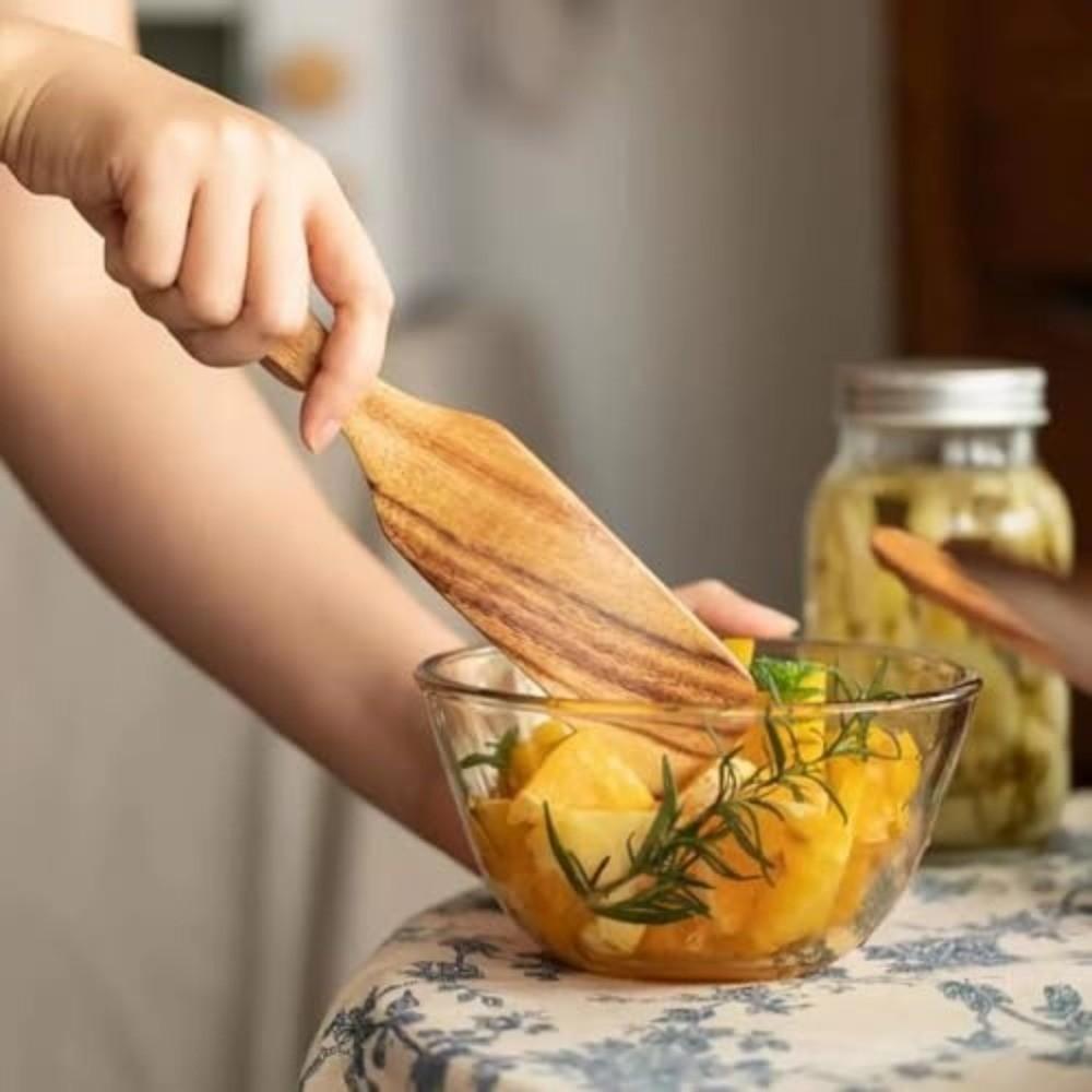 Špachtle na roztírání Dřevěný nástroj na kvásek Kuchyňské náčiní Rukojeť Škrabka Vaření