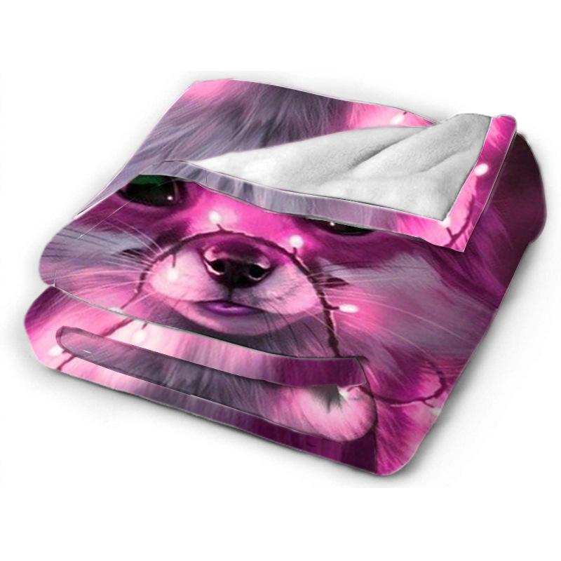 Animal Animation Print Flannel Blanket