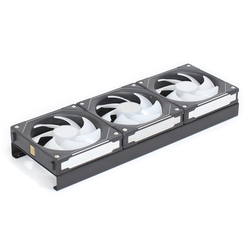 Galvanized Steel PC Fan Mount Raises 12cm Fan 15mm Optimized Cooling For Intensive Computing and Working