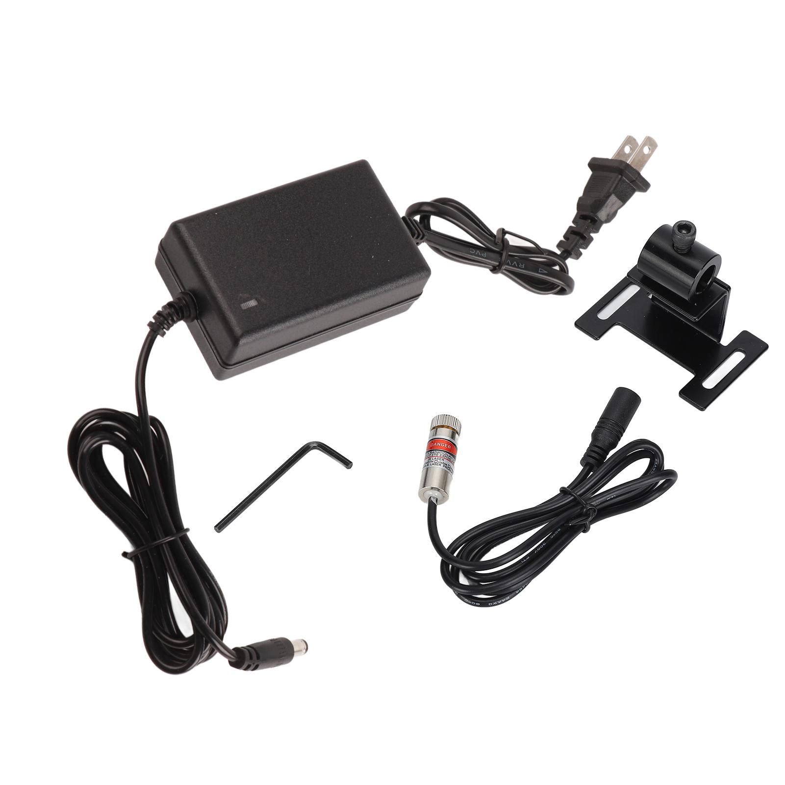 

Інструмент позиціонування червоного лазерного лінійного модуля з перехресним фокусуванням, американська розетка змінного струму 100‑240 В