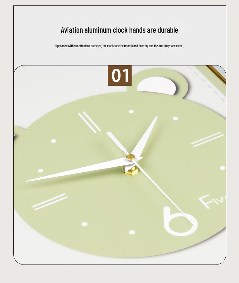 Modern Luxury Panda Wall Clock: High-End Creative Home Decor for Living Room