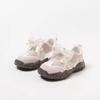 Girls' Sports Shoes Spring/Summer Stain-resistant Soft Sole Breathable Mesh Shoes Cute Bow Casual Shoes