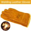 Cowhide Leathe Gloves,Welding Safety Gloves,Heat Resistant Leather Work Gauntlets,Industrial Cut Resistant Leather Gloves