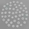 50Pcs Christmas Decoration Wooden White Snowflake Xmas Tree Ornaments for Home Decor Supplies 2025 New Year Navidad Accessories