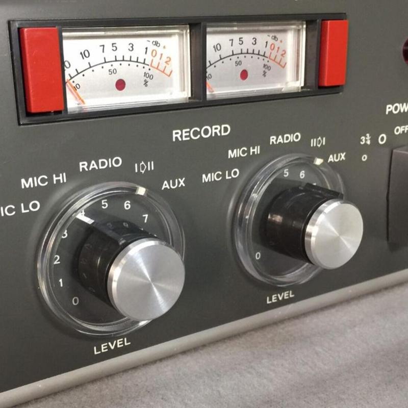 4Pcs Silver Color Aluminum Rotary Electronic Control Opener Knob Cover for REVOX A77 A76 A78 Switch Knob